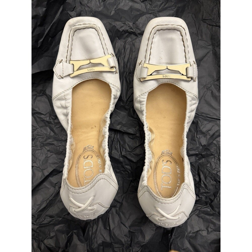 Tod’s White flat shoes US Size 7.5